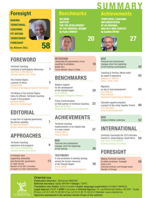 Coaching Territorial Régional : les Acteurs du développement en synergie (Version Anglaise)